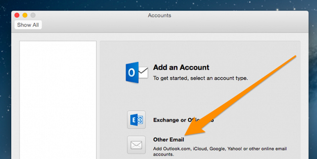 các bước add Gmail vào outlook trên Mac