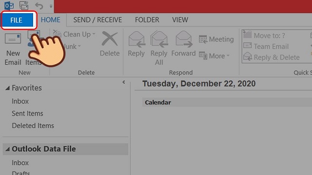 Cách bước thêm Gmail vào outlook trên windows