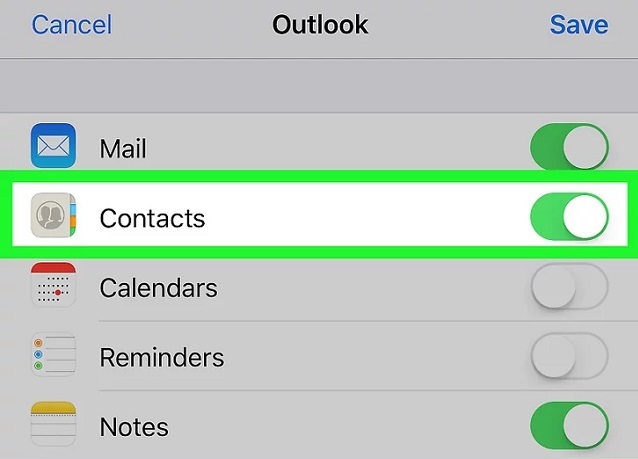 Chuyển danh bạ từ outlook sang Iphone chi tiết