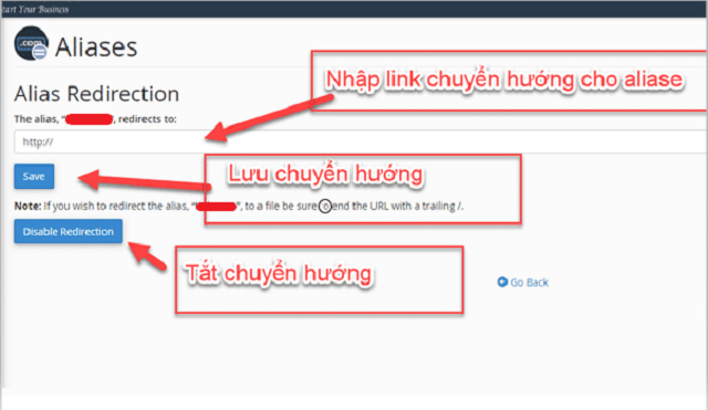 Chỉnh sửa Alias Domain trong cPanel