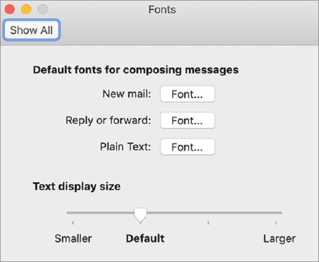 Cách chỉnh font chữ trong outlook trên Mac