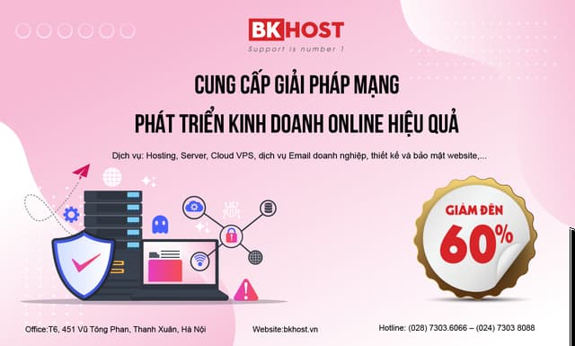 BKHOST là một trong những nhà cung cấp hosting Việt Nam uy tín