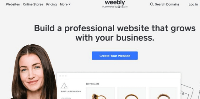 hosting miễn phí Weebly