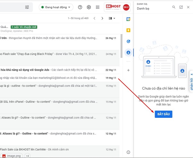 chuyển danh bạ từ gmail sang outlook chi tiết