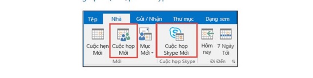 hướng dẫn lên lịch cuộc họp trong group mail Outlook