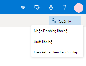 Thêm danh bạ vào outlook qua web