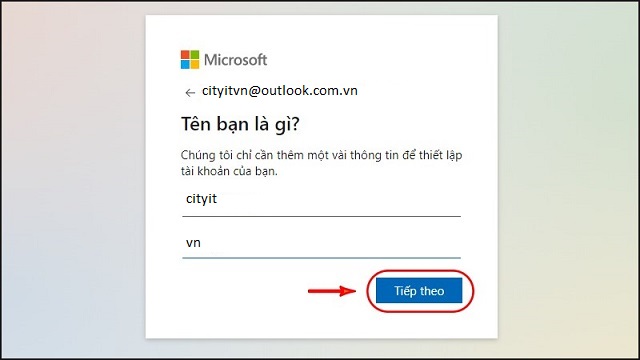 hướng dẫn Đăng ký Outlook