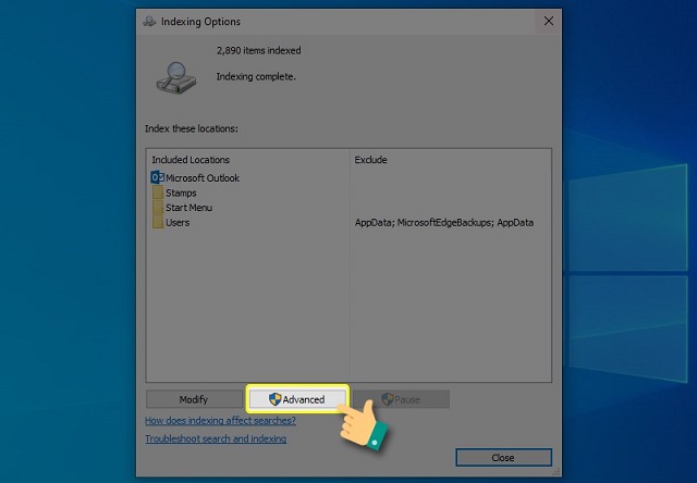 các bước sửa lỗi không search được mail trong outlook do mất index