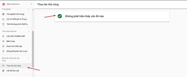 Cảnh báo bảo mật và các vấn đề về tác vụ thủ công