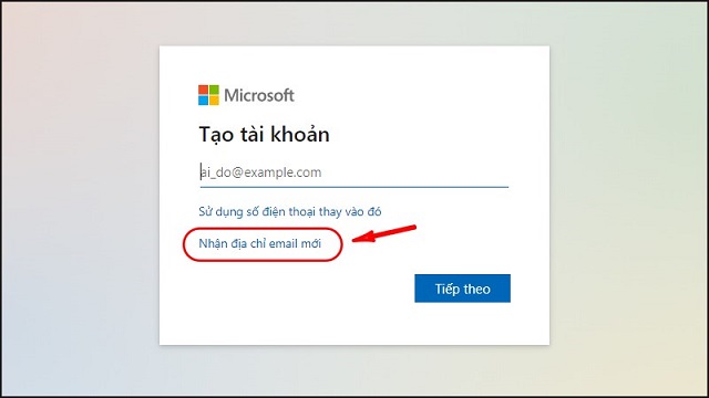 Đăng ký tải khoản Outlook