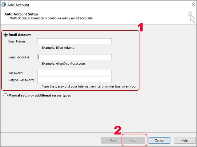 cách khắc phục lỗi không nhận được mail trong outlook