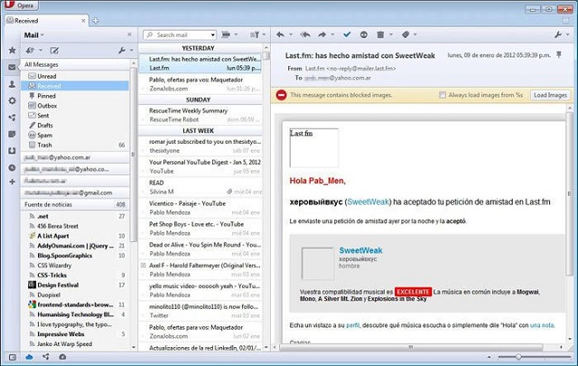 phần mềm email thay thế outlook Opera Mail