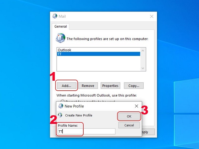 lỗi không nhận được mail outlook