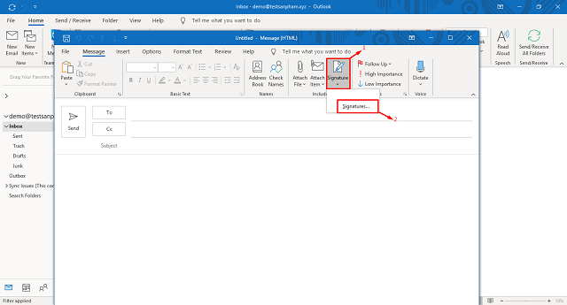 tạo email outlook bằng Canvato