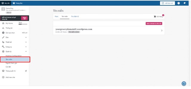 trỏ tên miền về website wordpress.com chi tiết