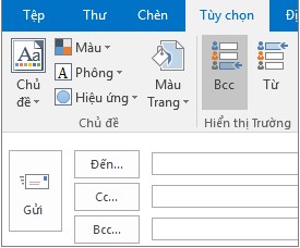 Cách sử dụng bcc trong outlook trên windows