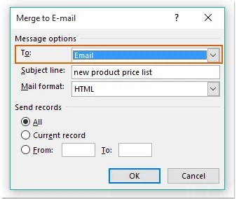 hướng dẫn sử dụng mail Merge trong outlook